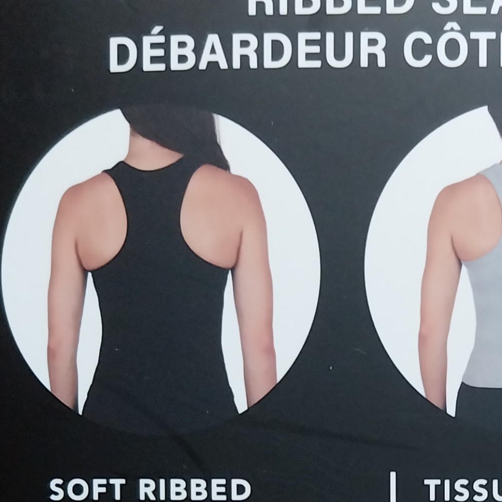 Reflex Soft Ribbed Seamless Tank 3-Pack - Gray - Picture 3 of 3
